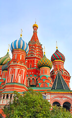 Image showing Fragment view of Saint Basil's Cathedral in Moscow, Russia