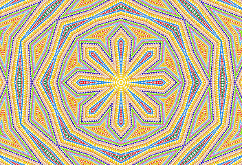 Image showing Abstract colorful triangles pattern