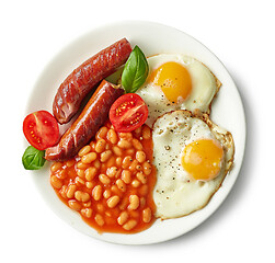 Image showing plate of english breakfast