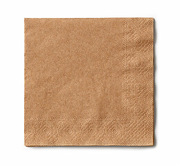 Image showing brown paper napkin