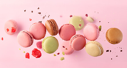 Image showing various colorful macaroons