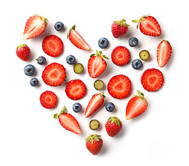 Image showing heart shaped fruits