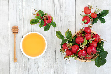 Image showing Immune Boosting Rosehip and Honey Herbal Remedy