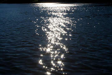 Image showing Sparkling sea