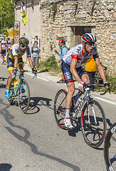 Image showing The Cyclist Stef Clement on Mont Ventoux - Tour de France 2016