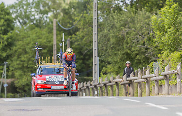 Image showing The Cyclist Sonny Colbrelli - Criterium du Dauphine 2017