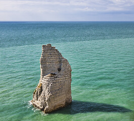 Image showing The Needle Rock - Etretat, Normandy,France