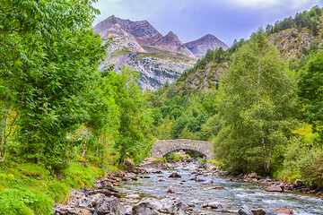 Image showing The River Gave de Gavarnie