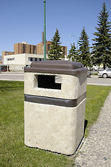 Image showing Park Garbage Container