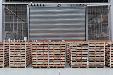 Image showing Tomato Crates Storage