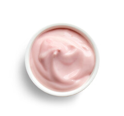 Image showing bowl of pink jogurt