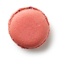 Image showing red strawberry macaroon