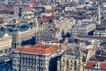 Image showing Cityscape with historical part of city Budapest, Hungary.