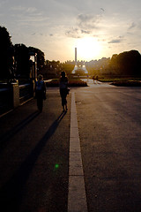 Image showing Sunset Vigeland Scultpure Park