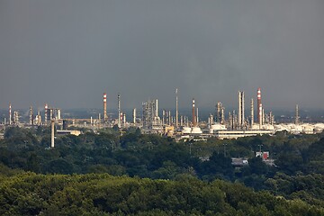 Image showing Oil Refinery Structures