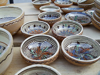 Image showing plates of ceramic