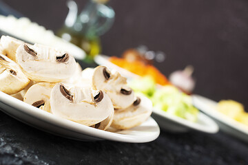 Image showing vegetables and mushroom