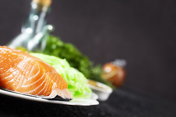 Image showing salmon with avocado