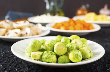 Image showing vegetables and mushroom