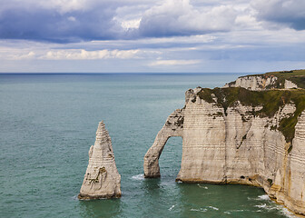 Image showing Cliffs of Etretat, Normandy,France