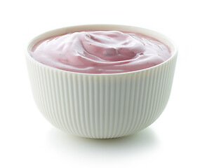 Image showing bowl of yogurt