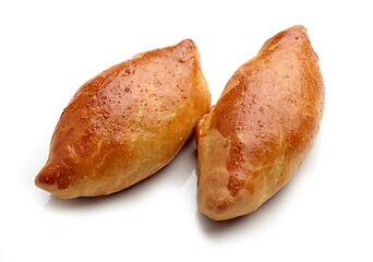 Image showing home baked meat buns 