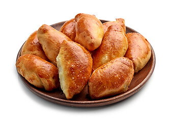 Image showing home baked meat buns 