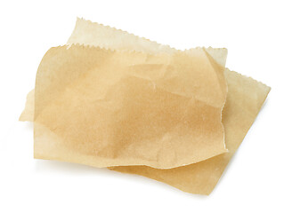 Image showing two sheets of baking paper