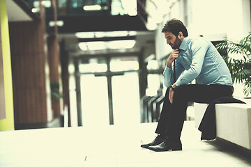 Image showing frustrated young business man