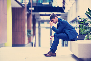 Image showing frustrated young business man