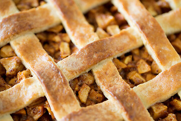 Image showing close up of apple pie