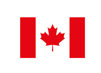Image showing National flag of canada. Vector illustration on white