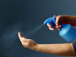 Image showing hand sanitizer spry