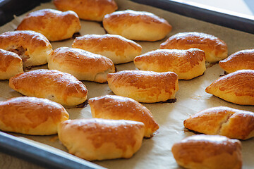 Image showing freshly baked meat buns