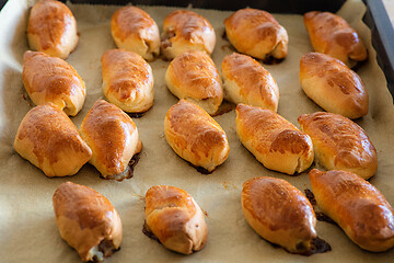 Image showing freshly baked meat buns