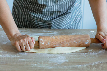 Image showing the yeast dough is rolled