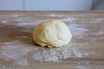 Image showing fresh raw yeast dough