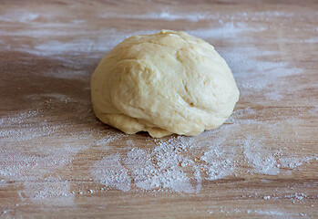 Image showing fresh raw yeast dough
