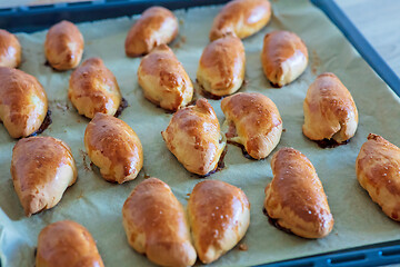 Image showing freshly baked meat buns