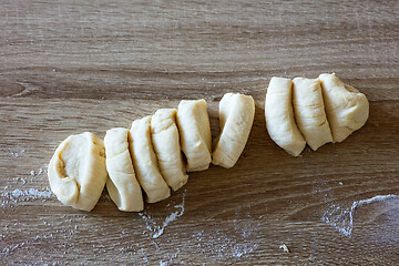 Image showing fresh raw yeast dough