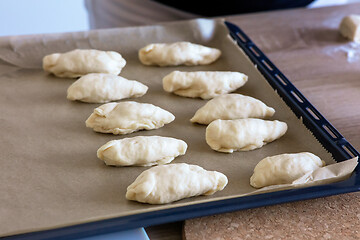 Image showing raw meat buns