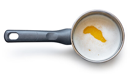 Image showing melted butter in a saucepan