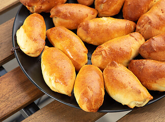 Image showing freshly baked meat buns