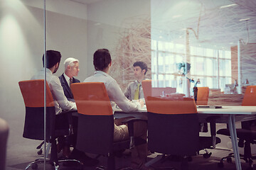 Image showing business people group brainstorming on meeting