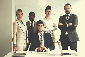 Image showing business people group at office