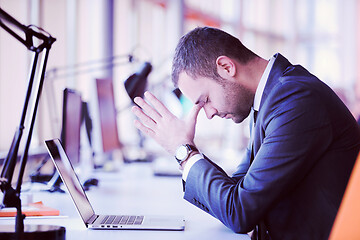 Image showing frustrated young business man