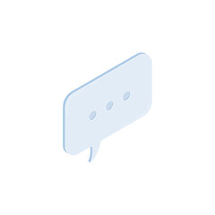 Image showing Speech bubble vector isometric icon