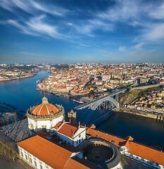 Image showing Serra do Pilar Monastery and Bridge