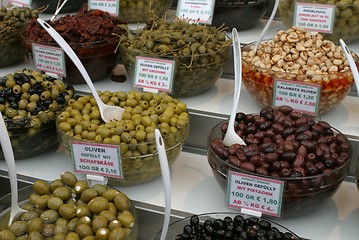 Image showing Olives at marked