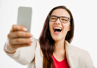 Image showing Happy selfie